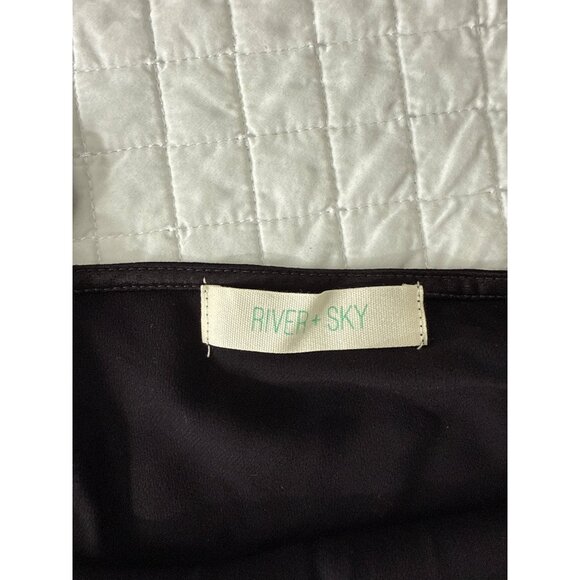 River + Sky Womens Black Satin Camisole Top - Picture 3 of 7